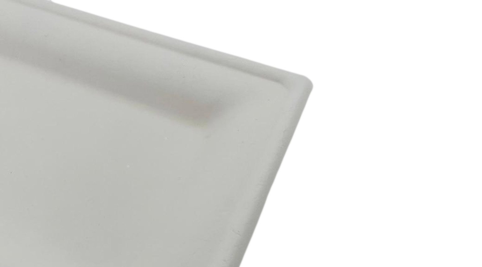 Teller ÖKO-LINE rechteckig, 260 x 130 x 20 mm, weiss