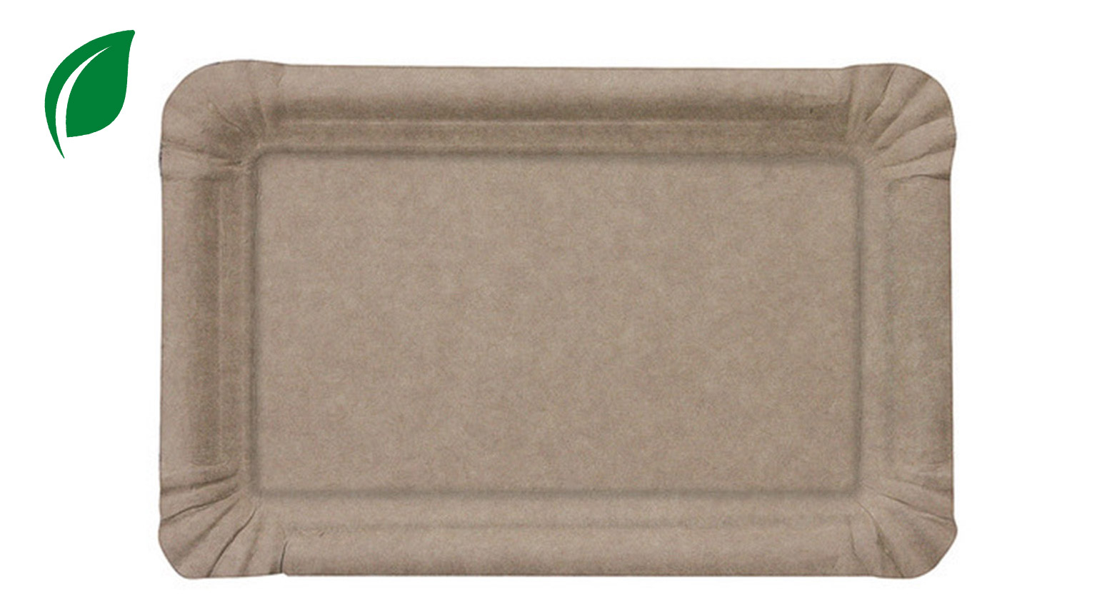 Kartonteller ÖKO-LINE, 230 x 170 mm, braun