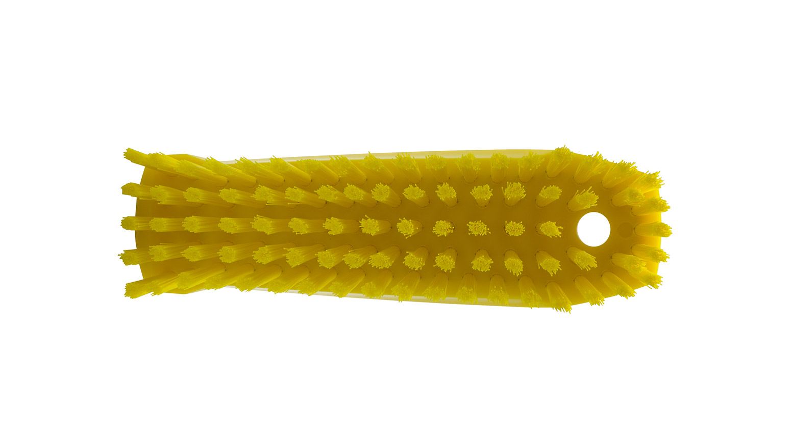 VIKAN Handbürste M, medium, 165 mm, Borstenlänge 26 mm, gelb