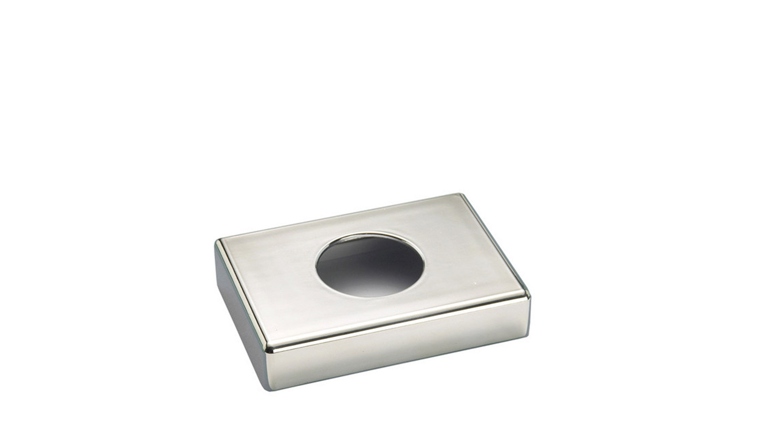 Hygienebeutelspender für Kartonbox, 100 x 140 x 27 mm, chrom