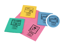 Reinigungstuch Meiko Color mit Piktogramm "Bad", gelb, 10 Stk. / Pack