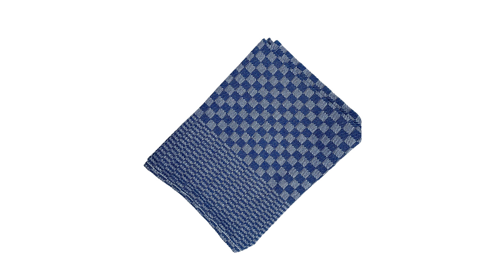 Gruben-Handtuch blau-weiss kariert 45 x 90 cm