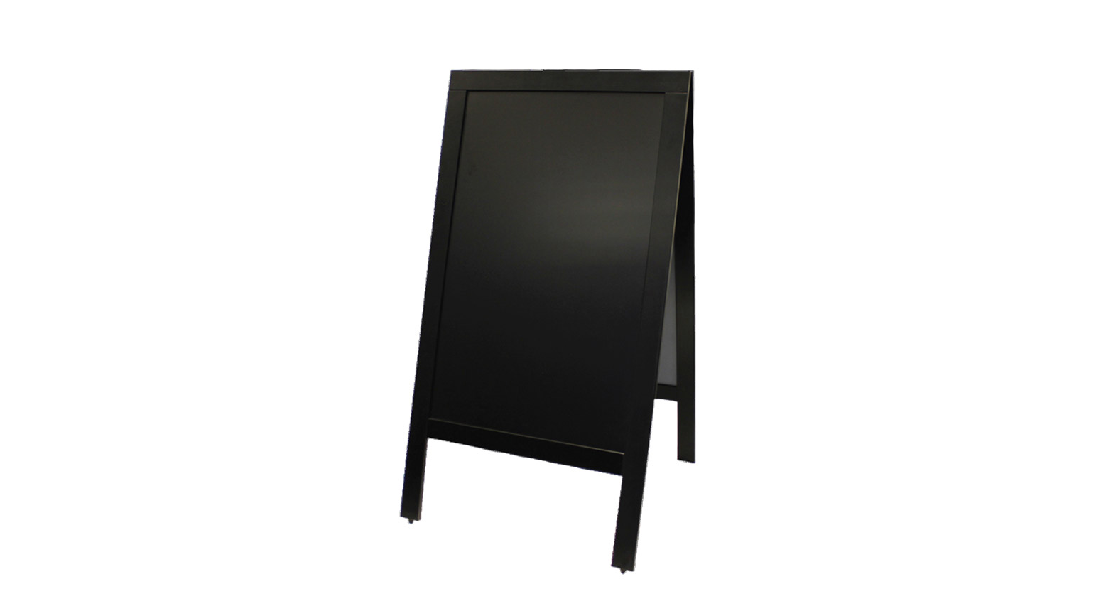 Reklameständer, Kreidetafel, 130 x 70 cm, Holz, schwarz