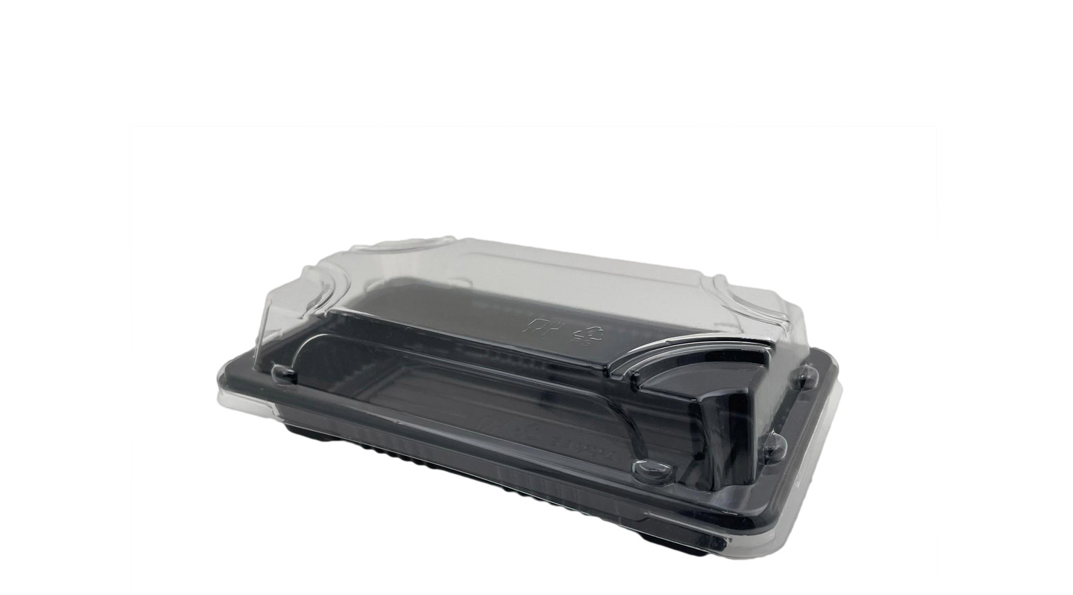 Sushibox, 160 x 90 x 20 mm, PS, schwarz