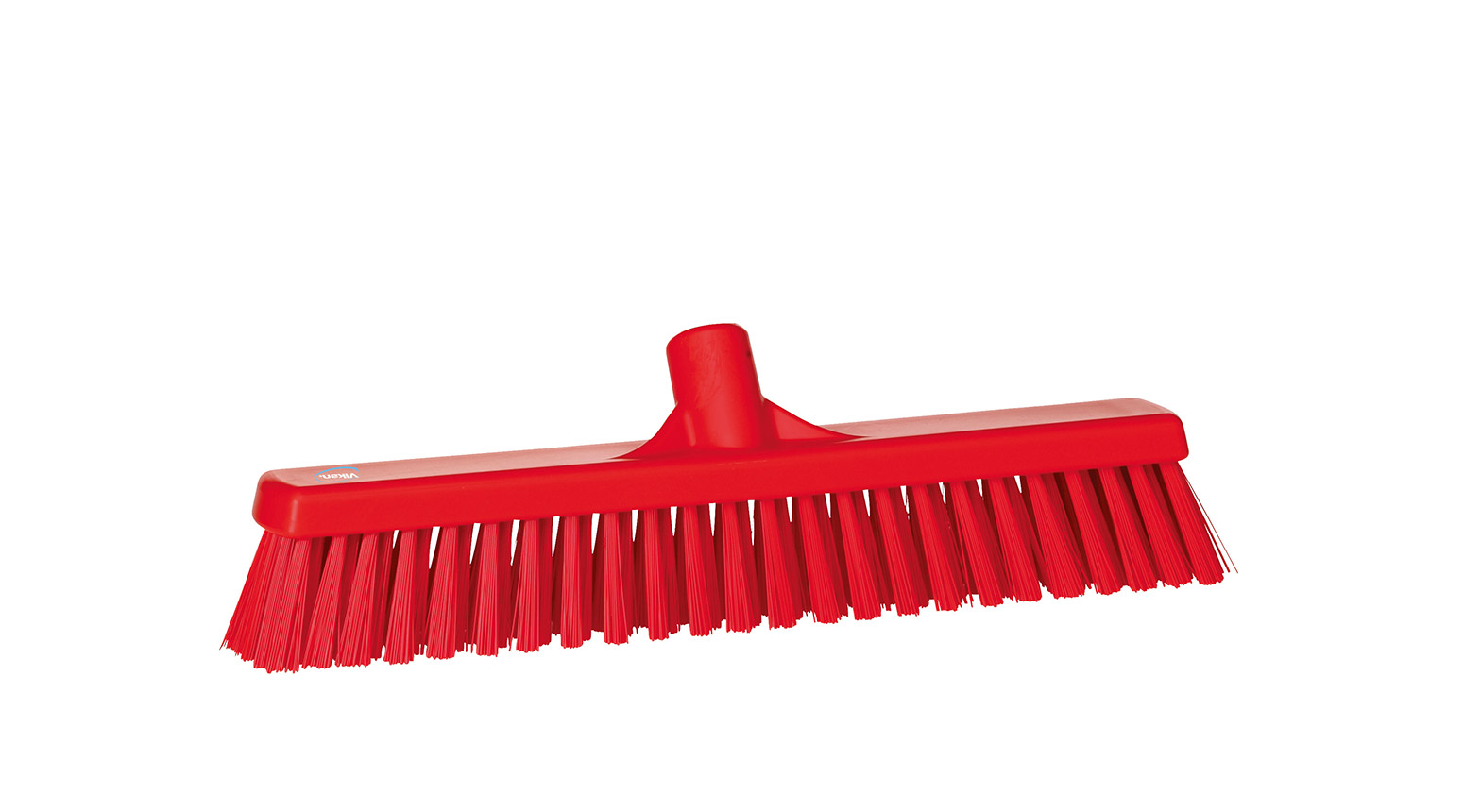 VIKAN Besen, weich/hart, 410 mm, Borstenlänge 58 mm, rot