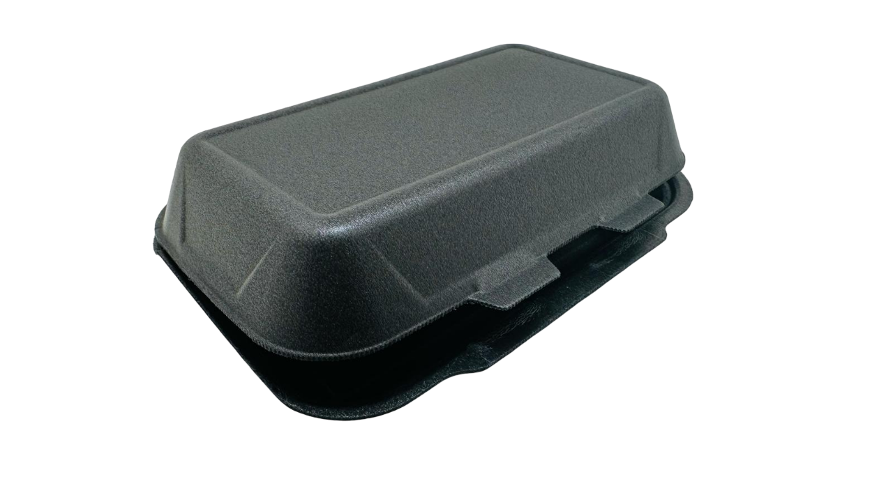 Lunchbox gross, 240 x 160 x 72 mm, EPS, schwarz