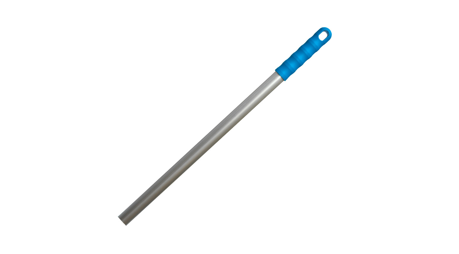 Alustiel blau 140 cm, Alu eloxiert mit blauem Griff