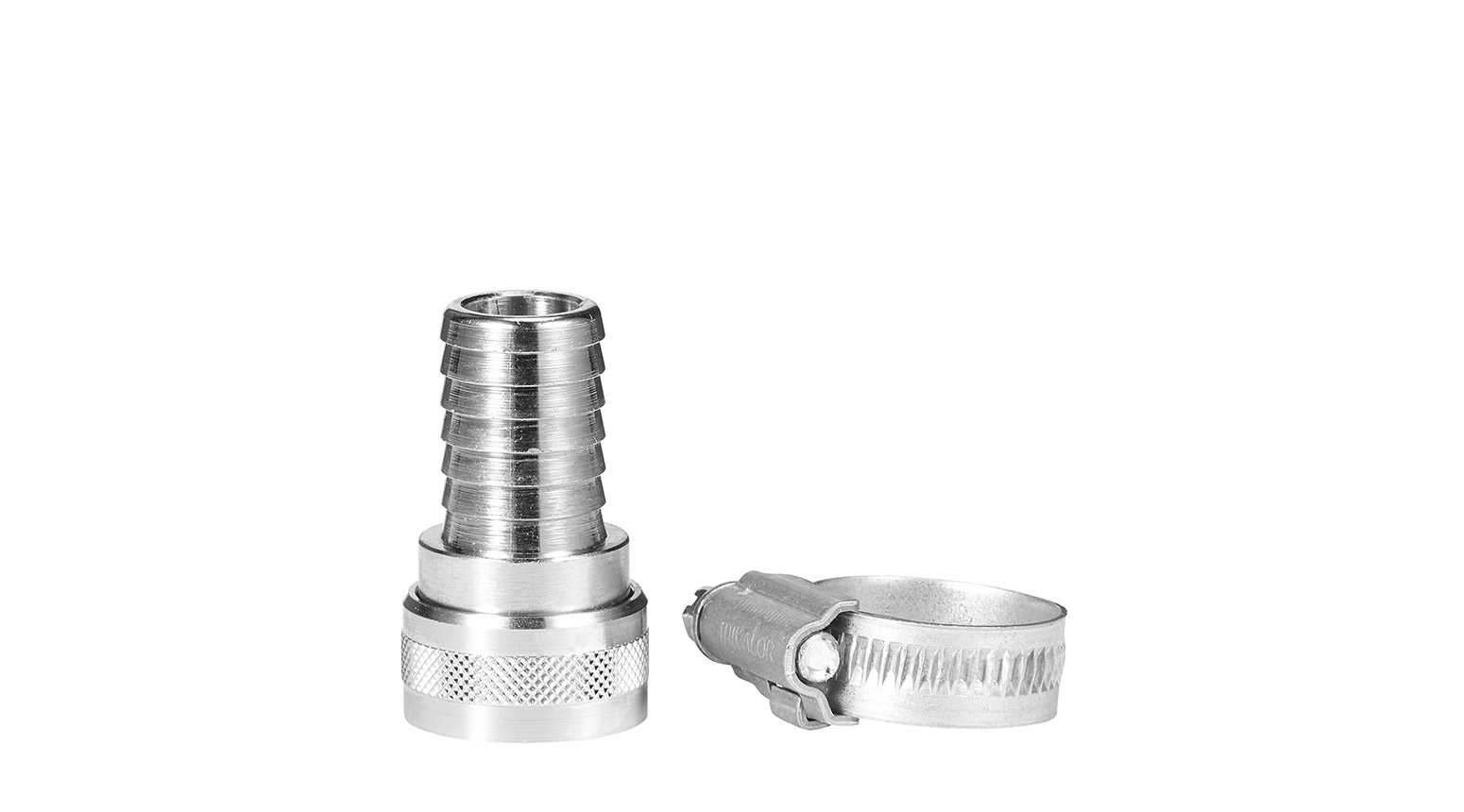 VIKAN Schnellkupplung 1/2 für 3/4 Schlauch, silber