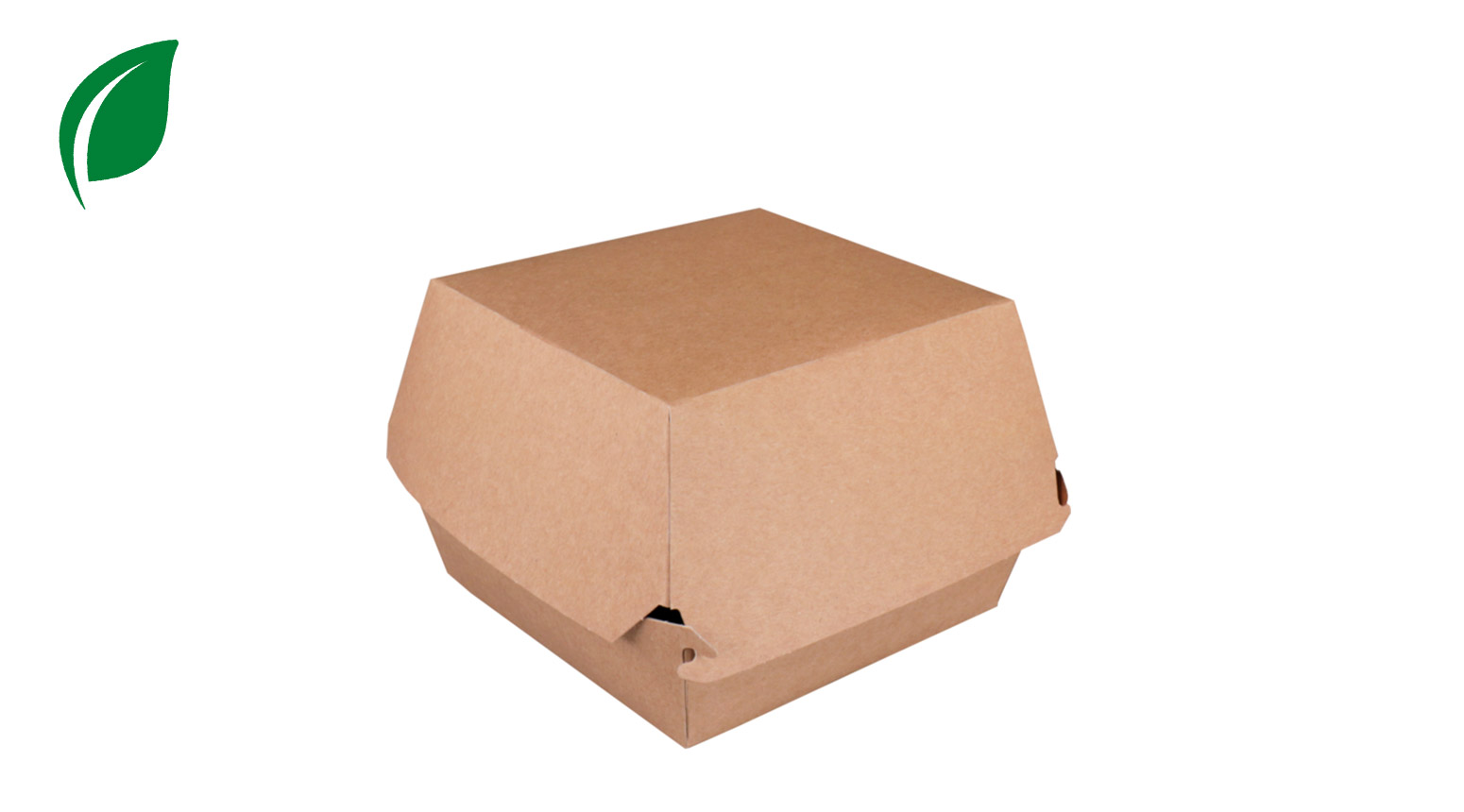 Hamburgerbox, 120 x 120 x 100 mm, Karton, braun