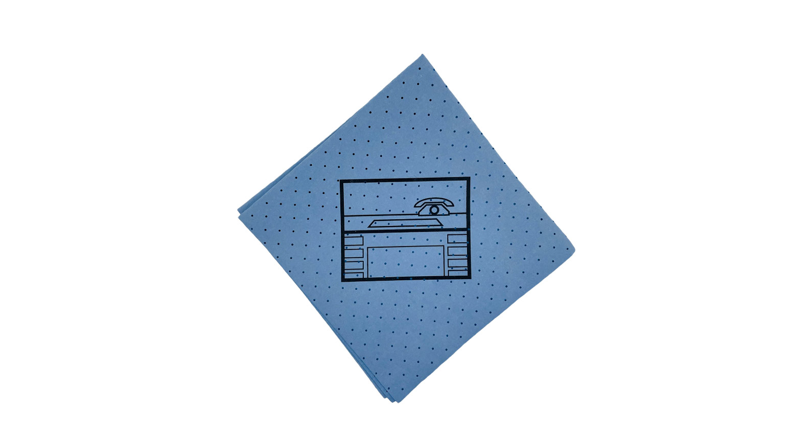 Reinigungstuch Meiko Color mit Piktogramm "Büro" hellblau