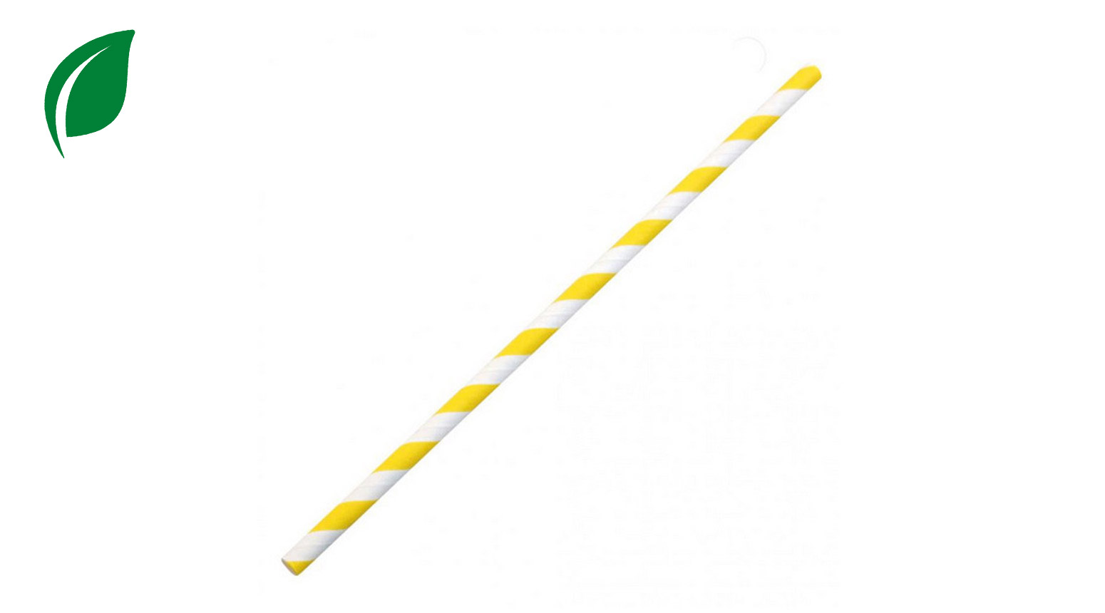 Trinkhalm ÖKO-LINE, Ø 6 x 195 mm, gelb