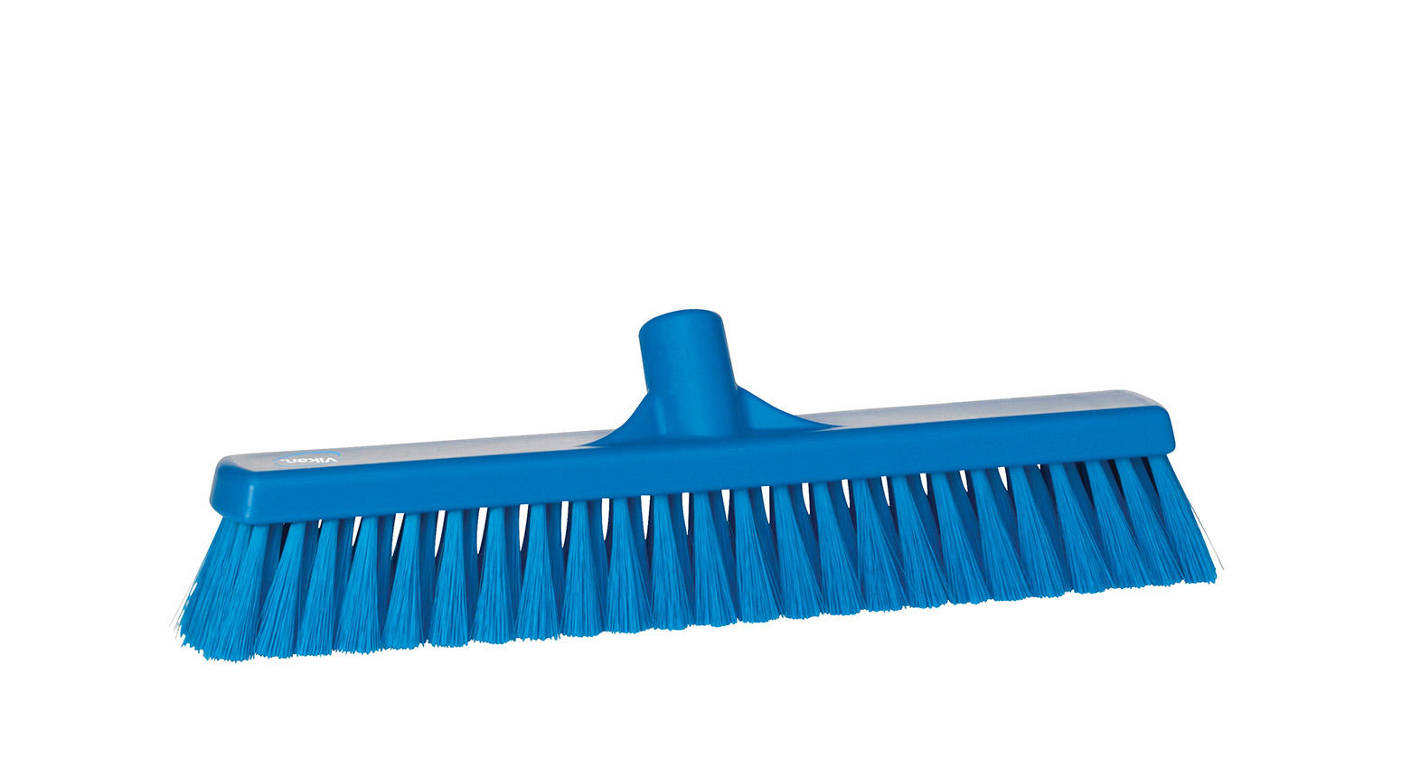 VIKAN Besen, weich, 410 mm, Borstenlänge 58 mm, blau