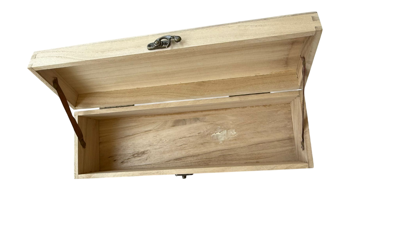 Scharnierkiste für 1 Flasche, 340 x 95 x 95 mm