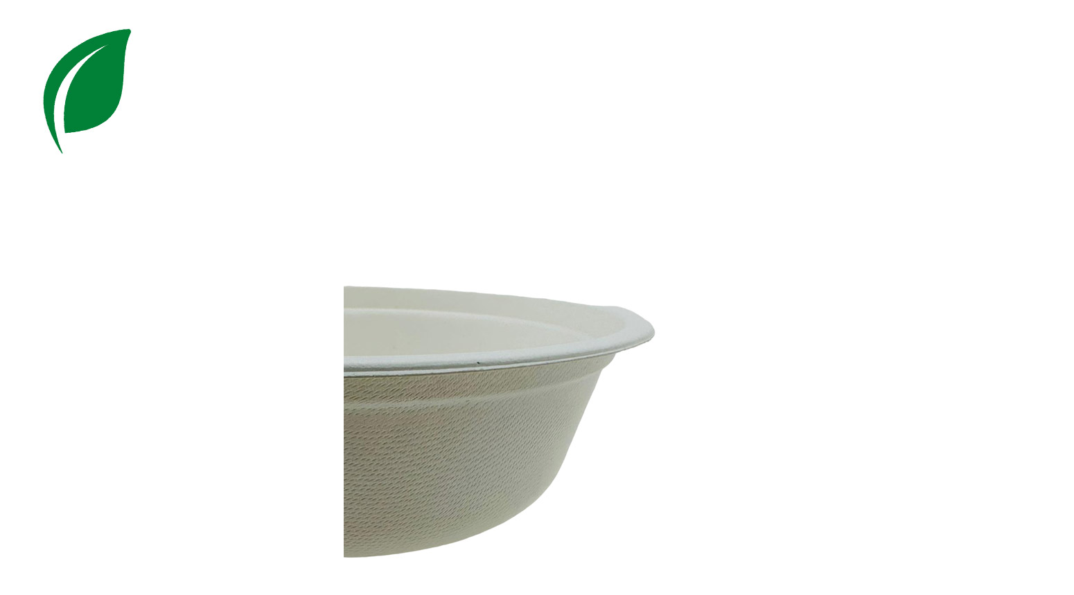 Schale ÖKO-LINE rund 570 ml, Ø 155 mm, H: 55 mm, Pflanzenfasern, weiss, kl.M.