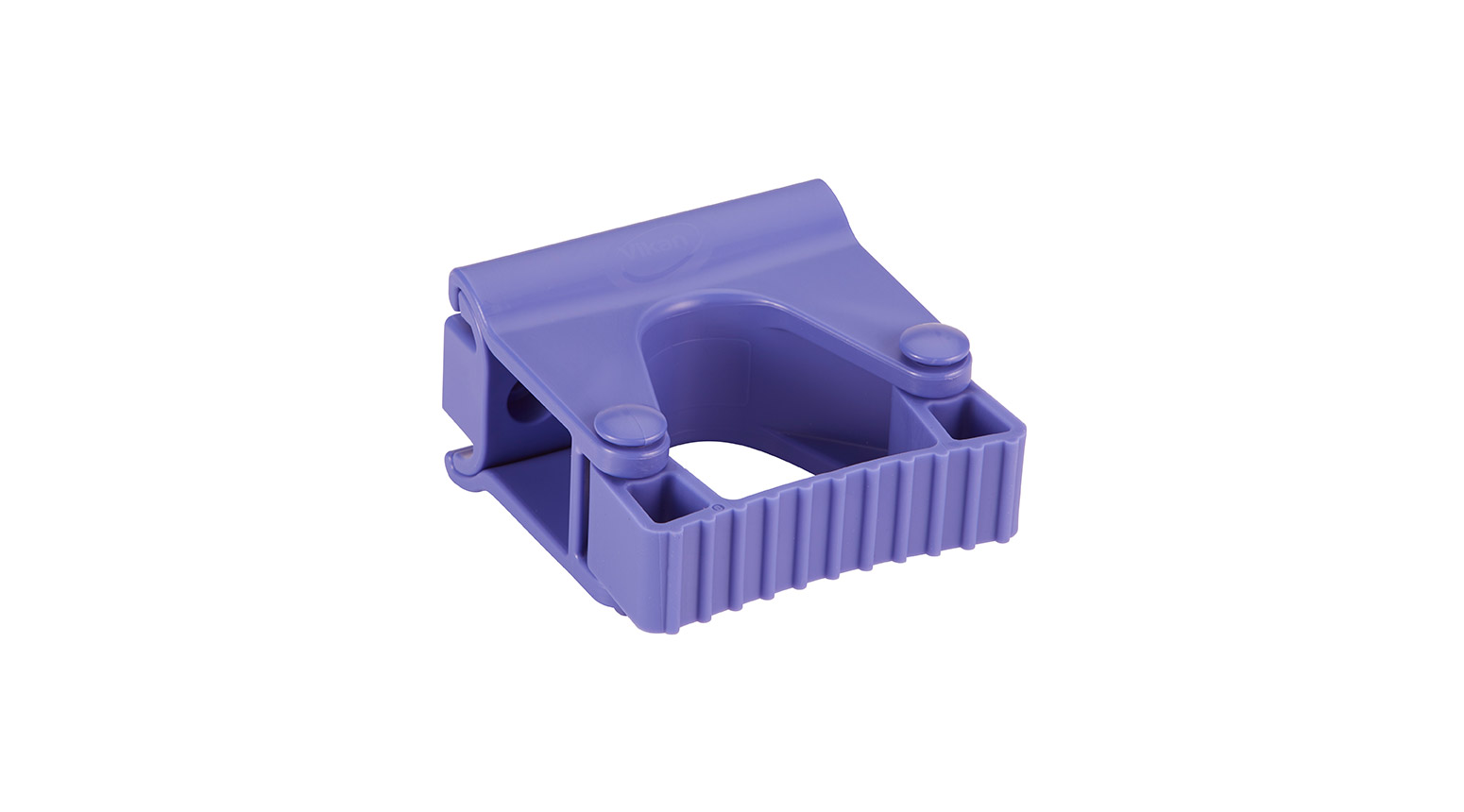 VIKAN Hygienische Wandhalterung, Gummi-Clip-Modul, 82 mm, lila