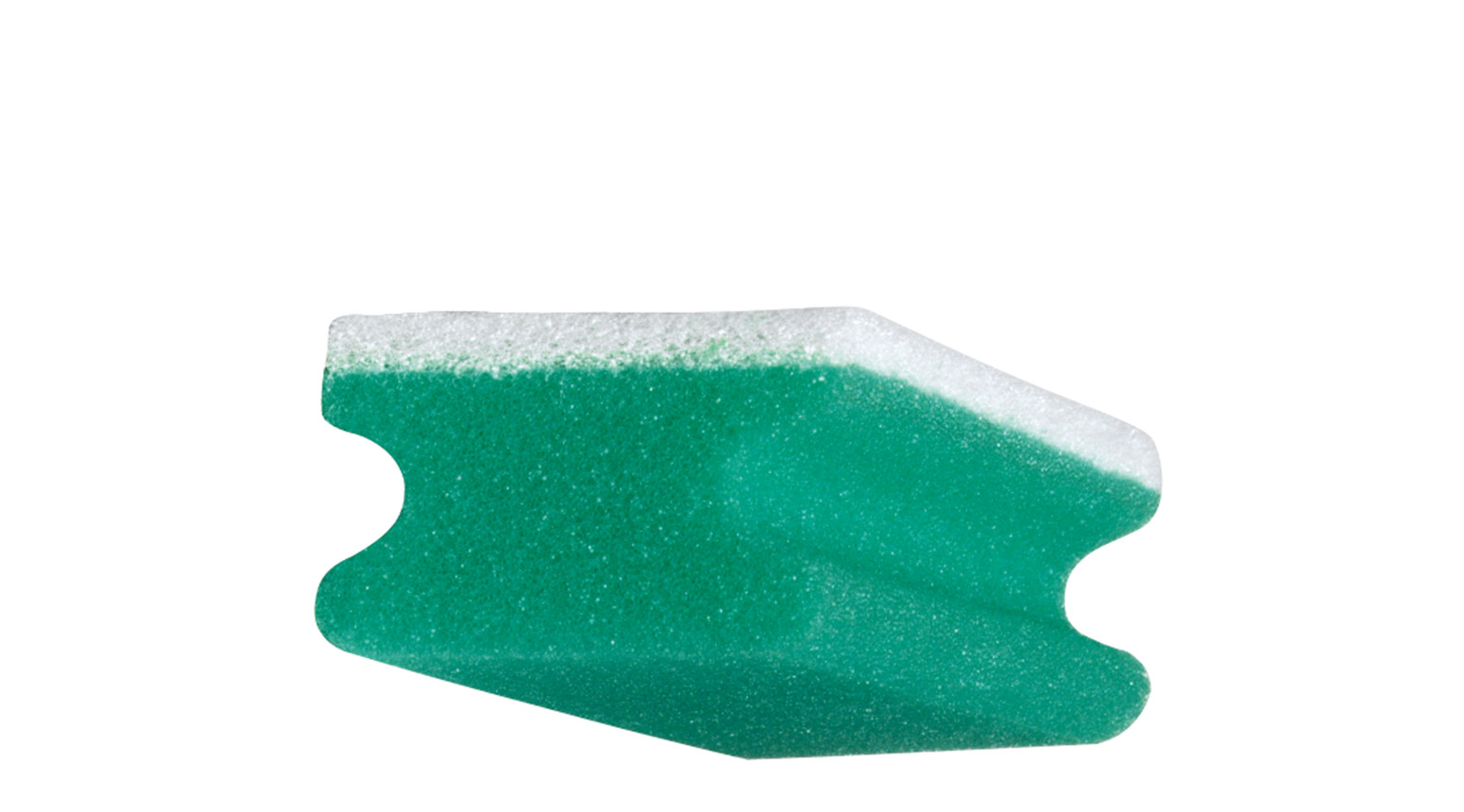 Putzschwamm kratzfrei grün/weiss 15 x 7 x 4.5 cm