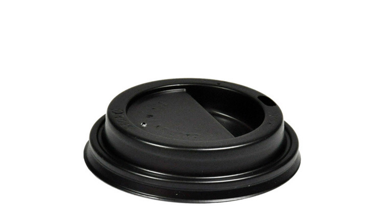 Deckel mit Trinkloch, Ø 80 mm, PS, schwarz